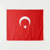 Tenture Drapeau turc (Devant (Horizontal))