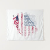 Tenture Drapeau USA (Devant (Horizontal))