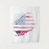 Tenture Drapeau USA (Devant)