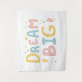 Tenture Dream Big Pastel Hearts (Devant)