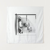 Tenture Dream Car Tracking Tapestry (Devant (Horizontal))