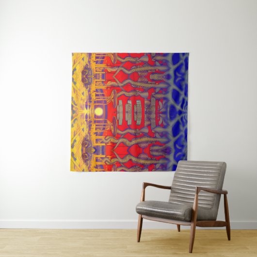 Tenture Dreamland psychédélique (En situation (horizontale))