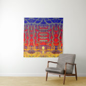 Tenture Dreamland psychédélique (En situation)