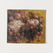 Tenture Dreamy Floral Goddess – Romantic Tapestry Wall Art (Devant (Horizontal))