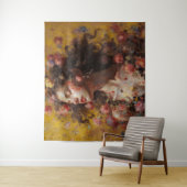 Tenture Dreamy Floral Goddess – Romantic Tapestry Wall Art (En situation)