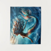 Tenture Dreamy océanique sirène fille imaginaire créature (Devant)