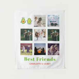 Tenture Drôle BFF PHOTO COLLAGE Cadeau personnalisé AVOCAD