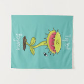 Tenture Drôle carnivore Vénus piège à mouches plante dessi (Devant (Horizontal))