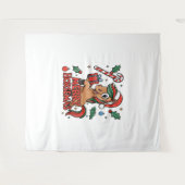 Tenture Drôle Cheval Joyeux Horsemas (Devant (Horizontal))