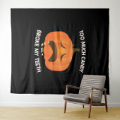 Tenture Drôle Citrouille Halloween Candy cadeau (En situation (horizontale))