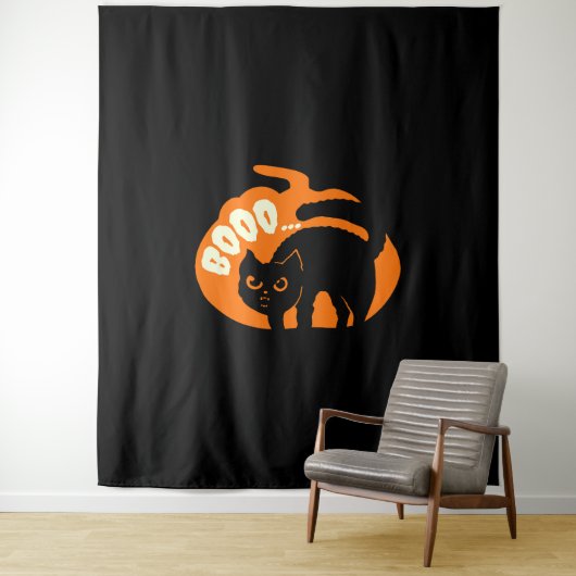 Tenture Drôle de chat (En situation)