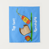 Tenture Drôle de dessin animé de fourmis (Devant)