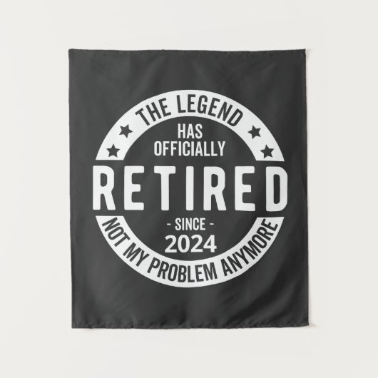 Tenture drôle de retraite 2024 (Devant)