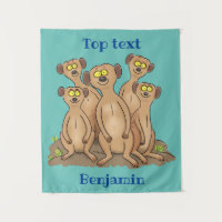 Drôle dessin de la famille meerkat
