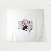 Tenture Drôle Halloween rose Fantôme Spooktacular Chat Fab (Devant (Horizontal))