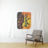 Tenture Drôle Happy Halloween design (En situation (horizontale))