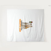 Tenture Drôle Jam de la Giraffe de Pun (Devant (Horizontal))