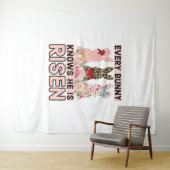 Tenture Drôle Jésus Pâques, Chaque Lapin Sait Qu'Il Est Re (En situation (horizontale))