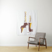 Tenture Drôle mignon dachshund pour parent chien long (En situation)