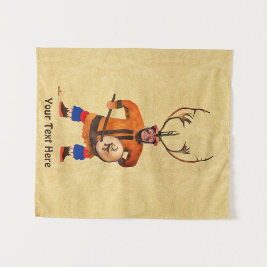 Tenture Drumming Shaman (Devant (Horizontal))