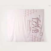 Tenture Drunin In Love Champagne Tower Pink Bachelorette (Devant (Horizontal))