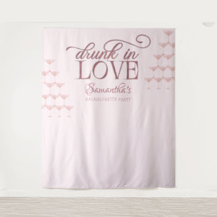 Tenture Drunin In Love Champagne Tower Pink Bachelorette