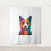 Tenture du chien coloré (Devant)