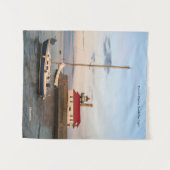 Tenture Duluth Harbour North Pier Light & Boat tapestry (Devant (Horizontal))