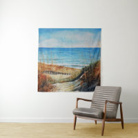 Dunes de sable de plage et peinture océanique | Ta
