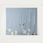 Tenture Dusty Blue Chinoiserie Mariage (Devant (Horizontal))