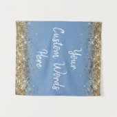 Tenture Dusty Blue fond d'écran Anniversaire de fête Photo (Devant (Horizontal))