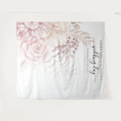 Tenture Dusty Rose rose Florals Mariage arrière-plan photo (Devant (Horizontal))