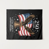 Tenture Eagle and Flag 250 Years of America 1776-2026 (Devant (Horizontal))