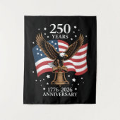 Tenture Eagle and Flag 250 Years of America 1776-2026 (Devant)