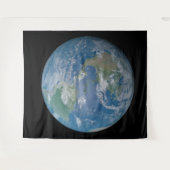 Tenture Earth globe with photo taken from space (Devant (Horizontal))