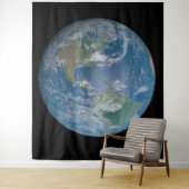Tenture Earth globe with photo taken from space (En situation)