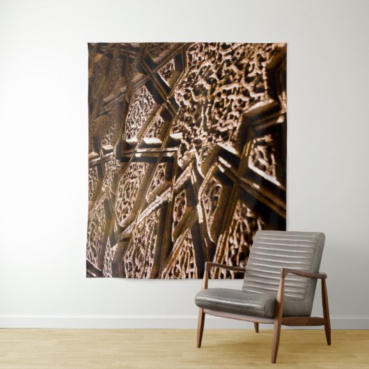 Tenture Earthy Brown Stars (En situation)