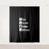 Tenture Eat Sleep Anime Repeat Venin Idea Cosplayer (Devant)