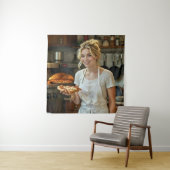 Tenture Eating Pizza Photo Personalize Customize (En situation)