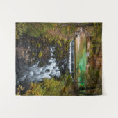 Tenture Eau coulant dans la forêt d'automne (Devant (Horizontal))