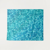 Tenture Eau de mer bleue avec étincelles (Devant (Horizontal))