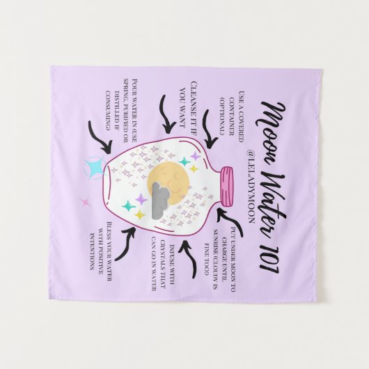 Tenture Eau lune 101 (Devant (Horizontal))