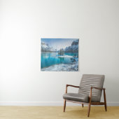 Tenture Eau | Parc national Winter Jasper, Canada (En situation (horizontale))