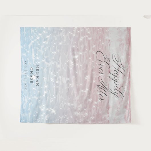 Tenture Eau scintillante de l'océan rose Photo Accessoire (Devant (Horizontal))