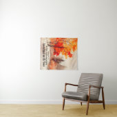 Tenture Ecclésiaste 3:11 Verse Bible Automne Aquarelle (En situation (horizontale))