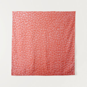 Tenture Échantillon d'ameublement en cuir orange textureab