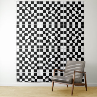Tenture Échecs abstraits