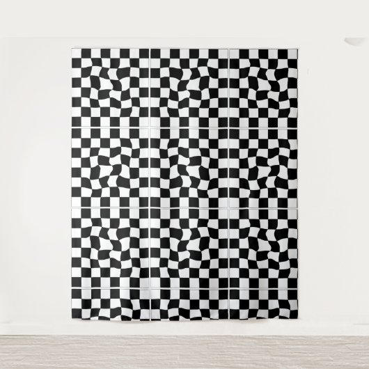 Tenture Échecs abstraits (Devant)