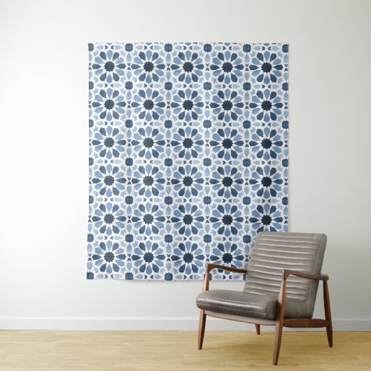 Tenture Echos andalous : Geometry marocaine Boho (En situation)