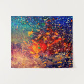 Tenture Éclaboussure psychédélique | Fond abstrait arc-en- (Devant (Horizontal))